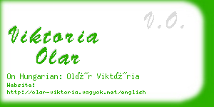 viktoria olar business card